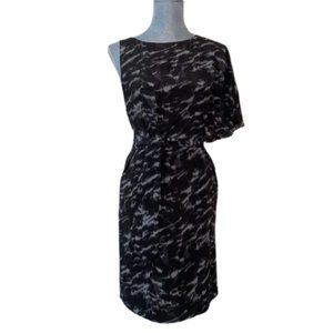 MICHAEL Michael Kors one sleeve tie waist dress